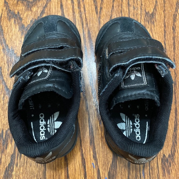 Adidas Toddler Baby Samoa Black On Black Sneakers, Size 6 - Picture 5 of 7